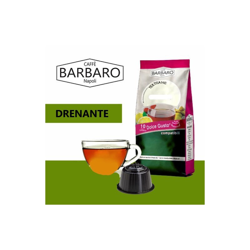 Capsule Caffè Barbaro Tisana Depurativa compatibile Dolce Gusto